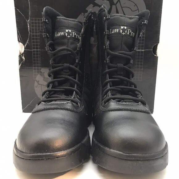LawPro by Quartermaster 8" Dispatch Duty 2.0 Men's 10M Black Side Zip Boots NEW - Picture 3 of 15